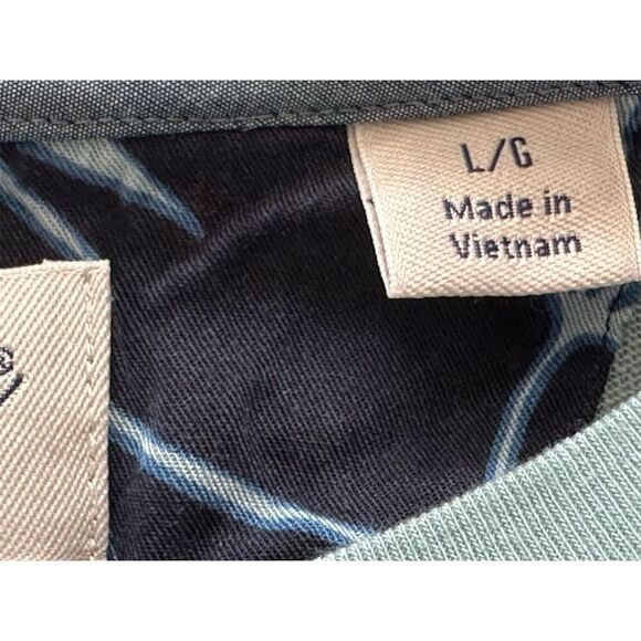 Penguin Men's Blue Graphic Print T-Shirt L Floral Pocket Crew Neck - Picture 5 of 6